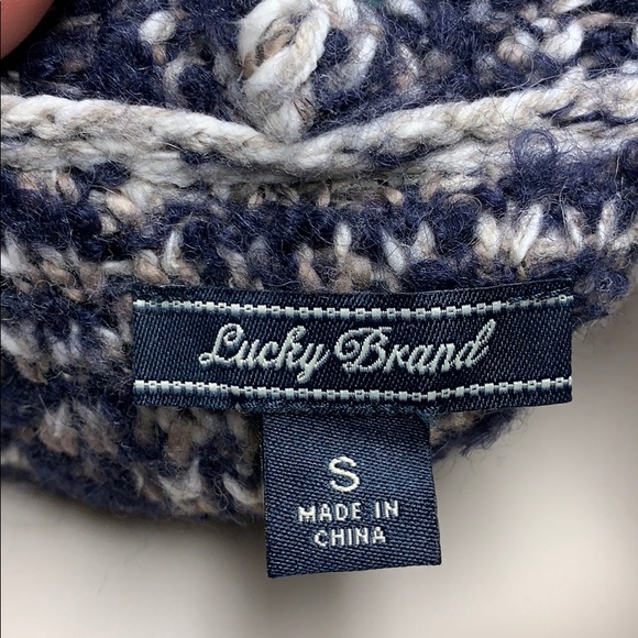 🆕 😊 COZY LUCKY BRAND BOHEMIAN SHAWL CARDIGAN - Picture 7 of 9